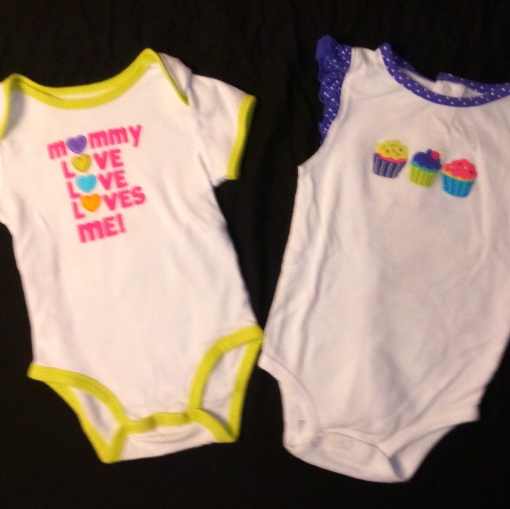 2 Baby Girl Onesie Outfits